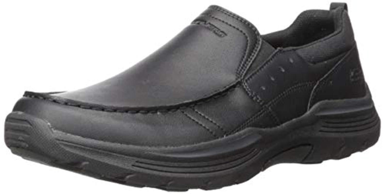 Skechers Expended seveno Slip On Moccasin in Black for Men Lyst UK