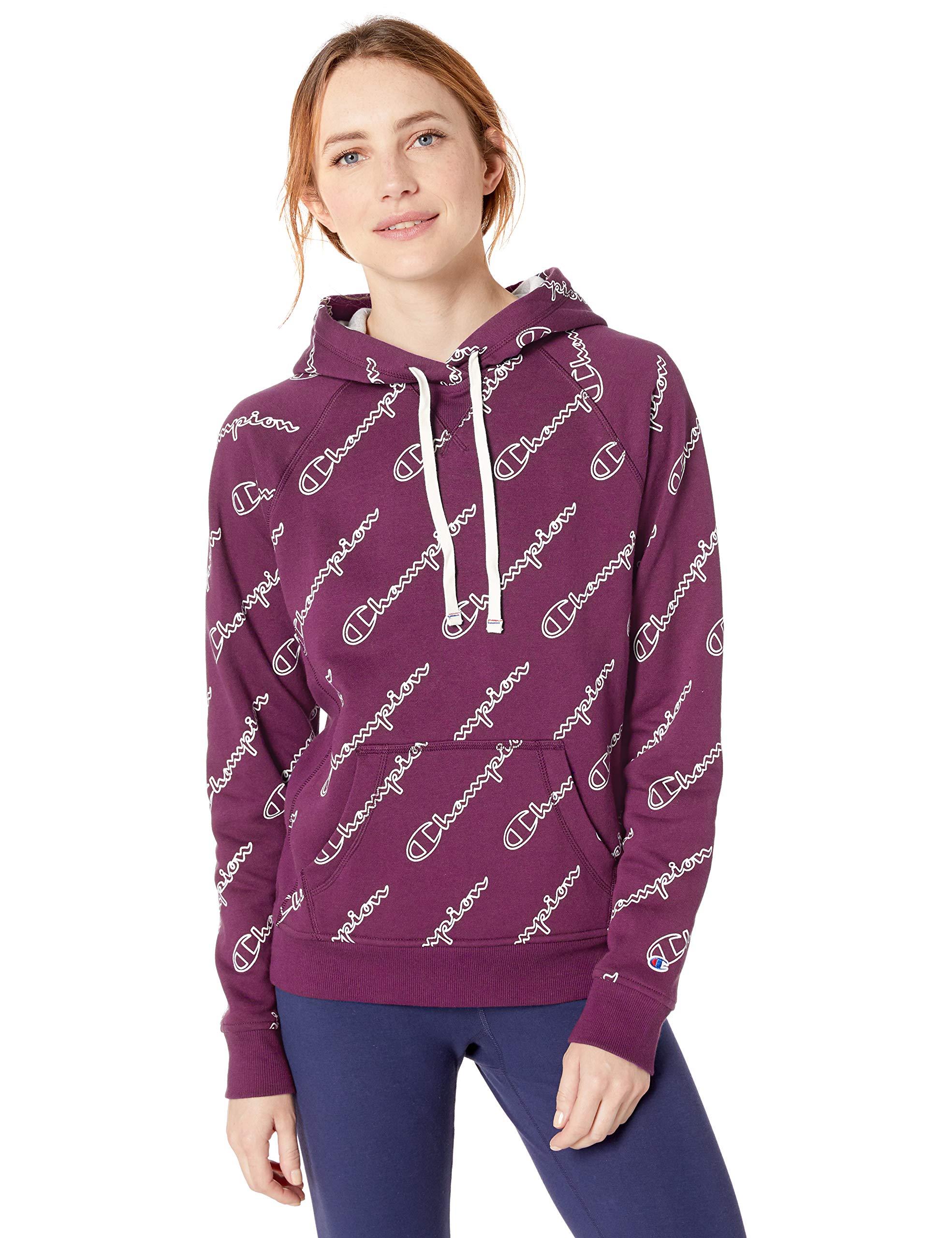 champion heritage print hoodie