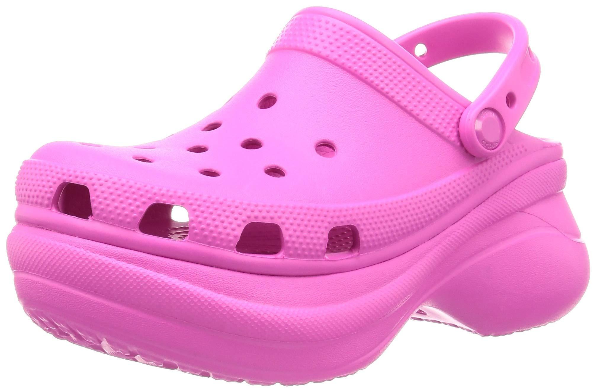crocs platform pink