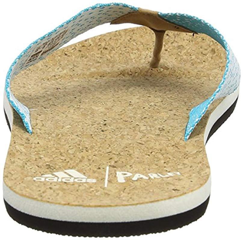 adidas parley flip flops
