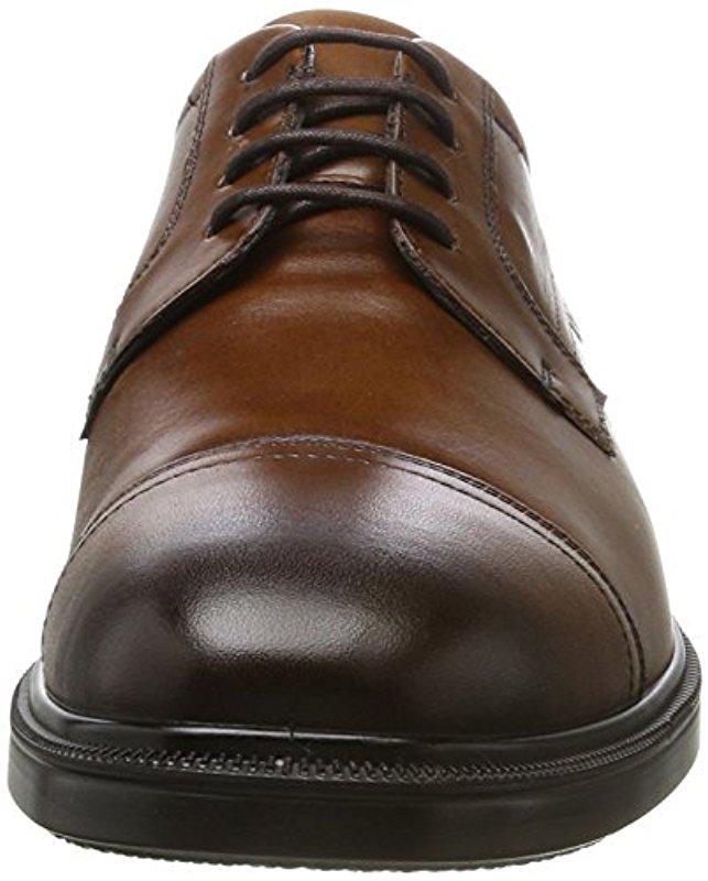 ecco men's lisbon cap toe tie oxford