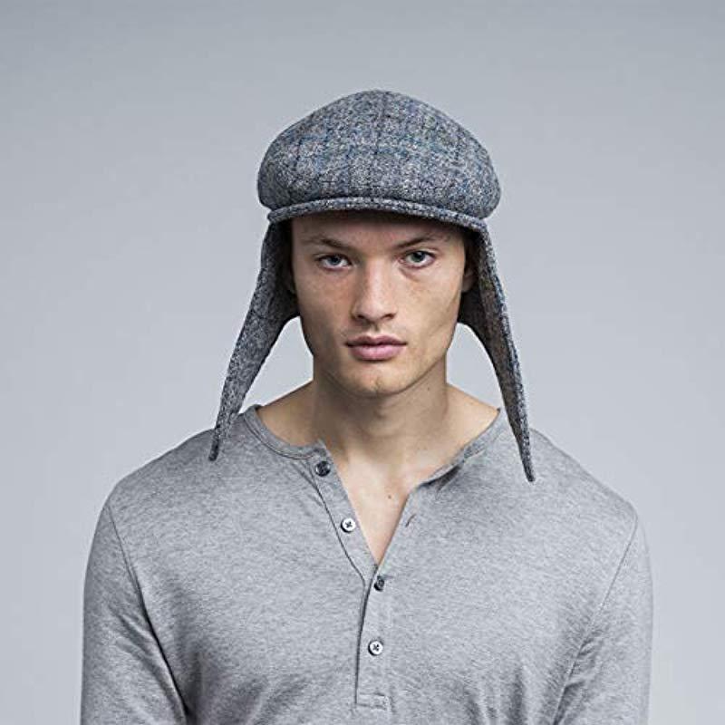 Kangol Tweed Bugatti Cap in Gray for 