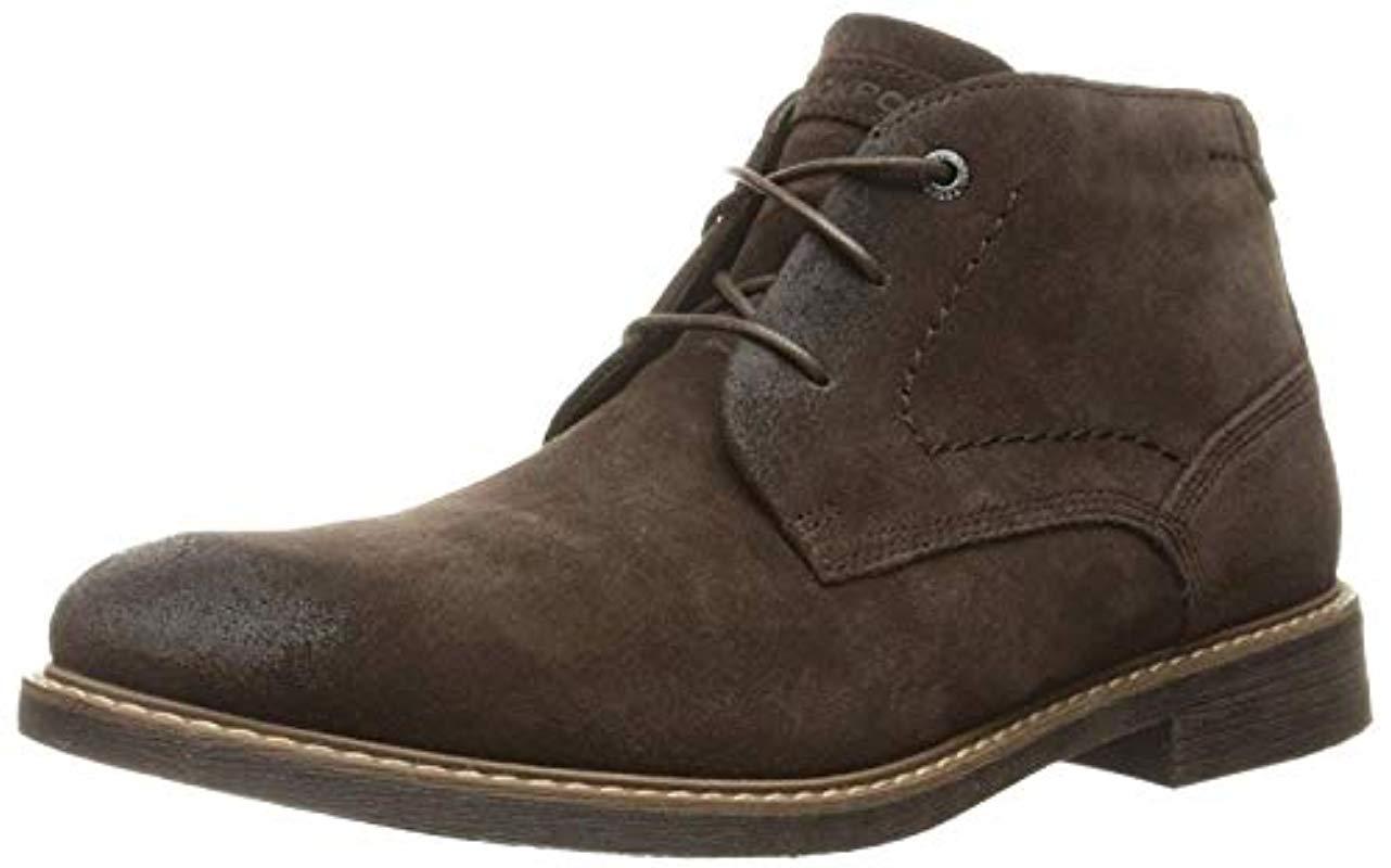 Rockport Classic Break Chukka Boot- Dark Bitter Chocolate Suede