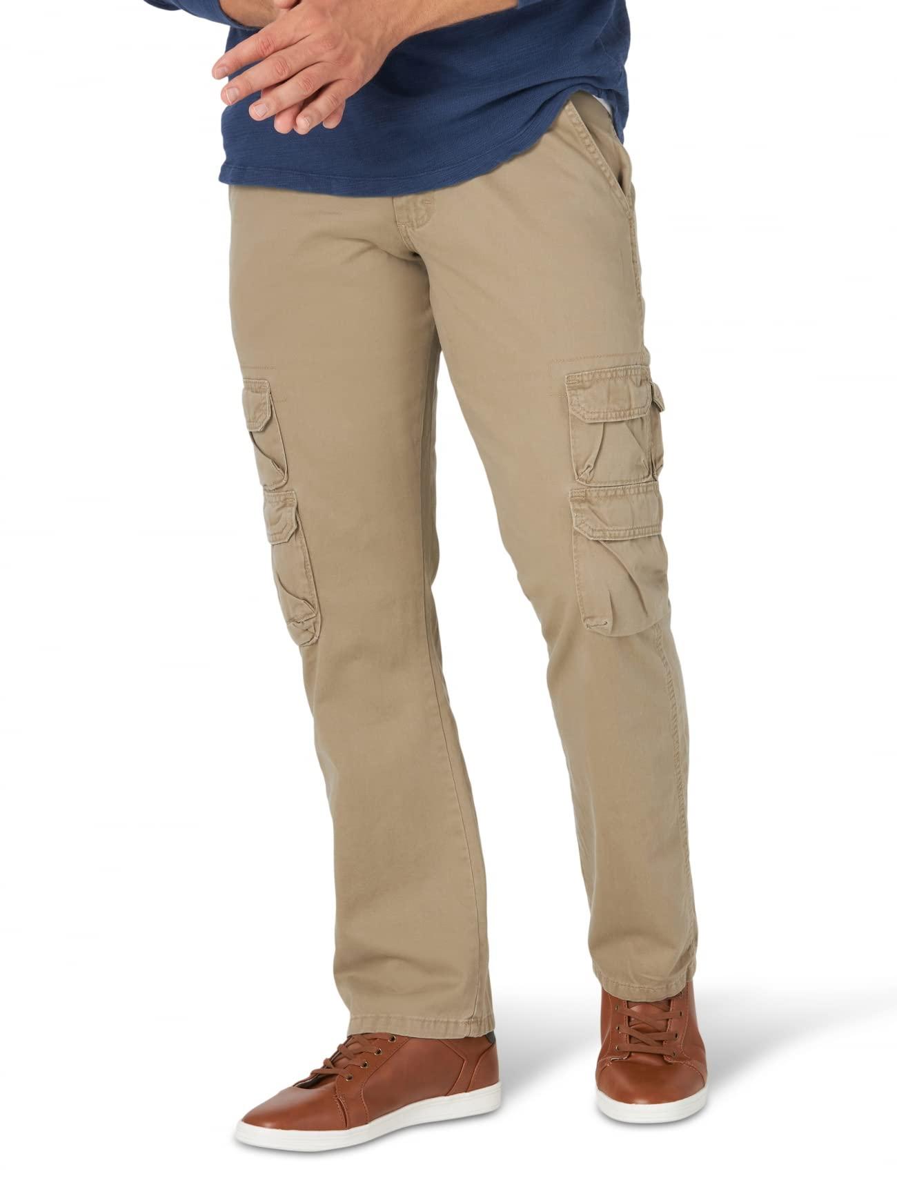 Wrangler Authentics Premium Relaxed Fit Straight Leg Cargo Pant in Blue for  Men | Lyst UK