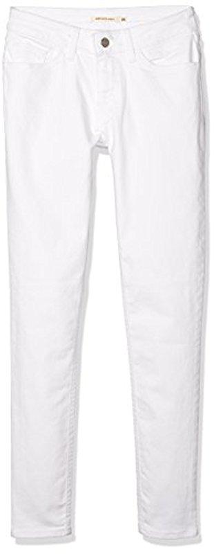 levi's 535 super skinny jeans white