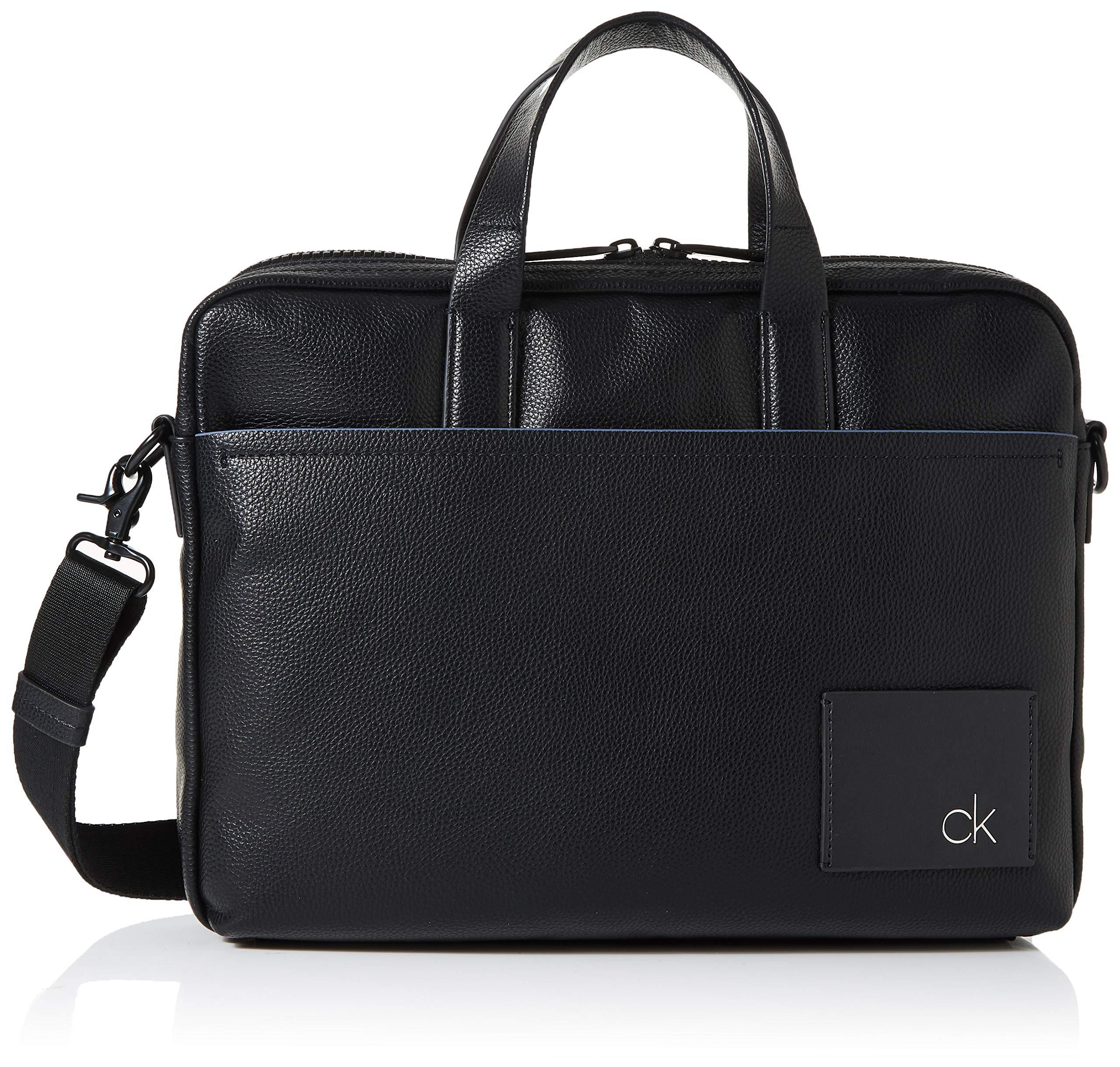Calvin Klein Ck Direct Slim Laptop Bag in Black for Men - Lyst