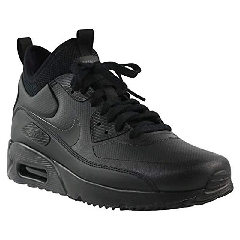 Air Max 90 Ultra Mid Winter Ankle Boots/boots Black Mid Boots for Men | Lyst UK