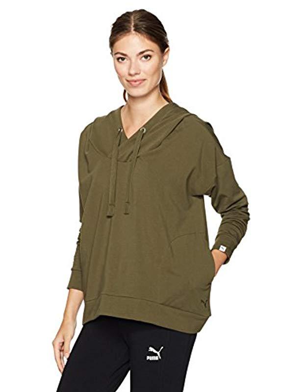 khaki puma hoodie