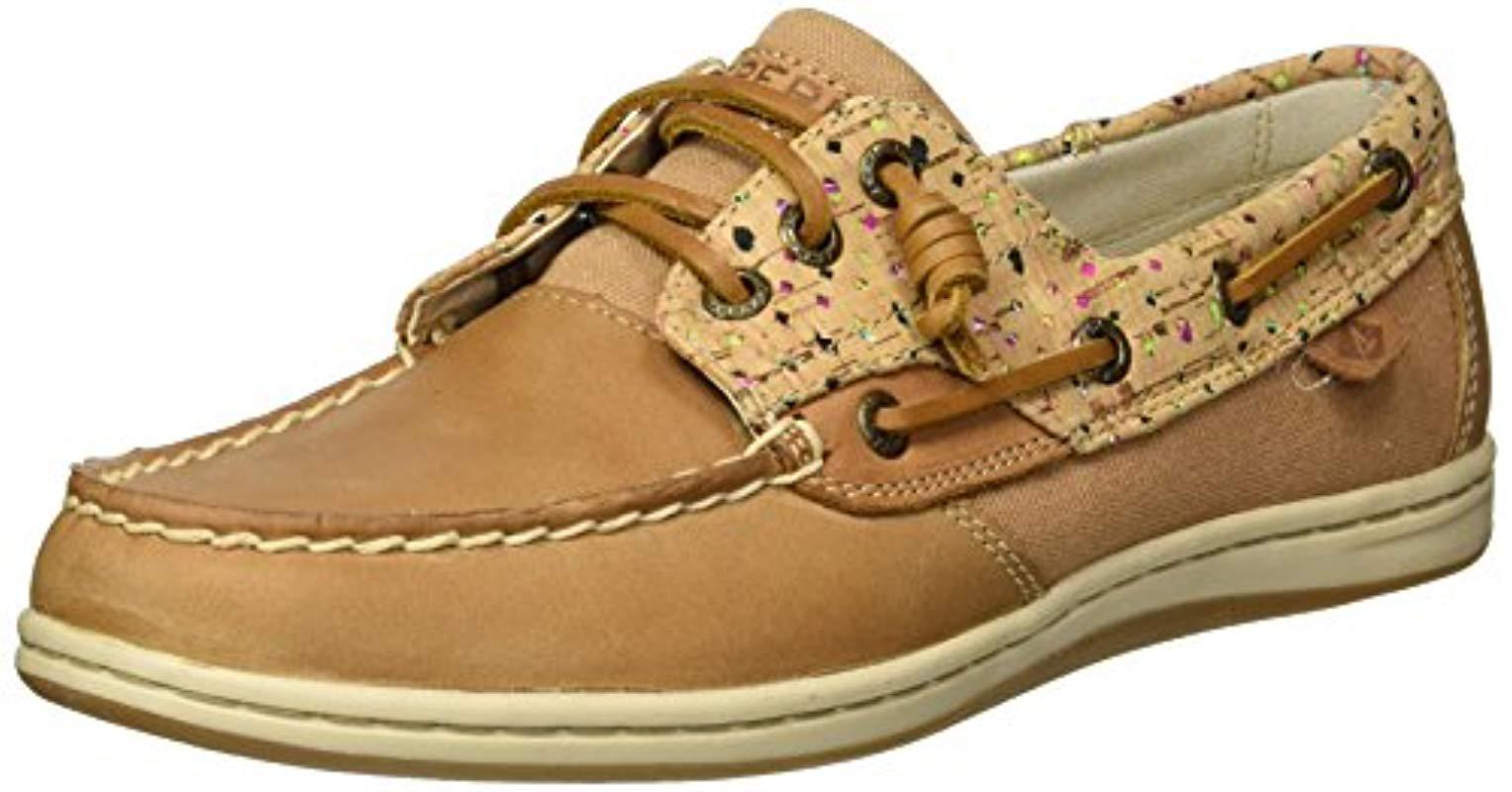 sperry cork boat shoes
