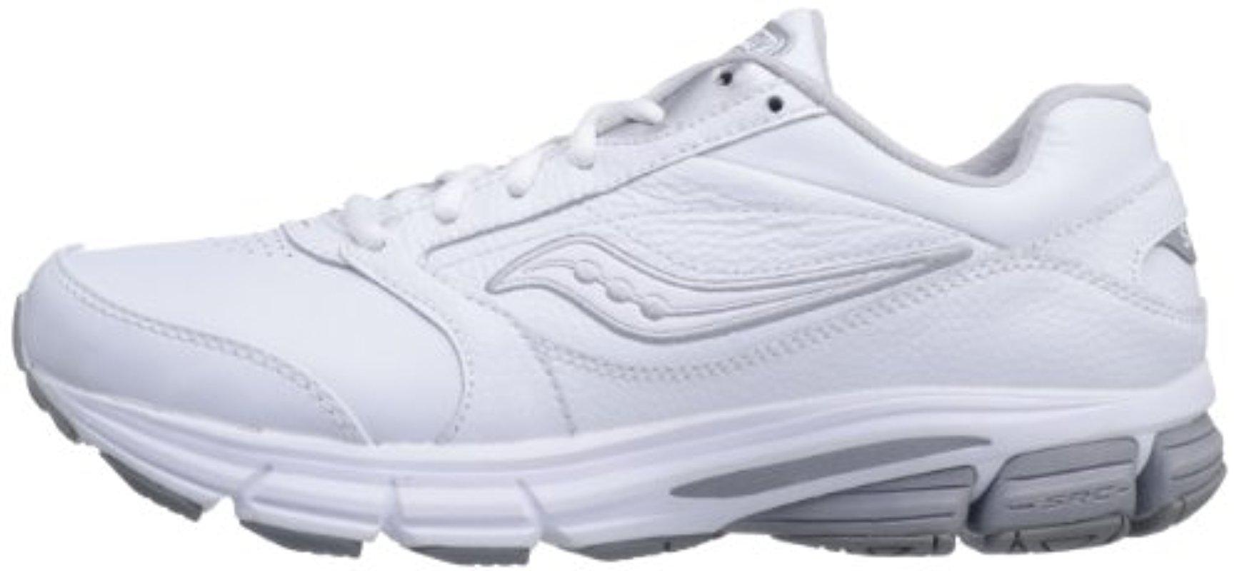Saucony Rubber Echelon Le2 Walking Shoe in White/Silver (White) for Men -  Lyst