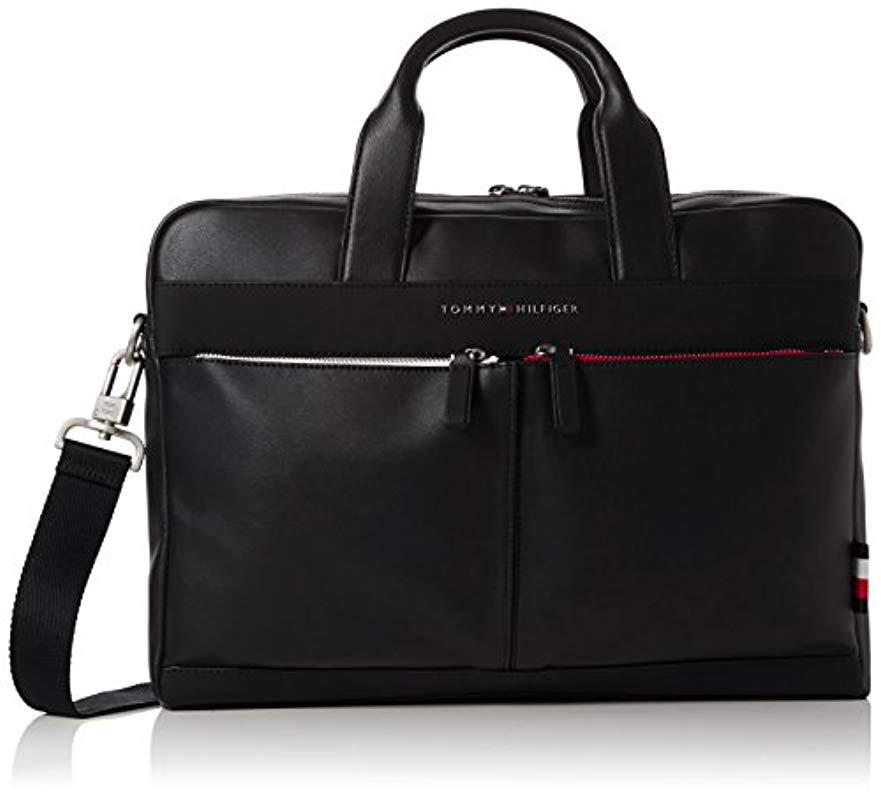 tommy hilfiger city laptop bag