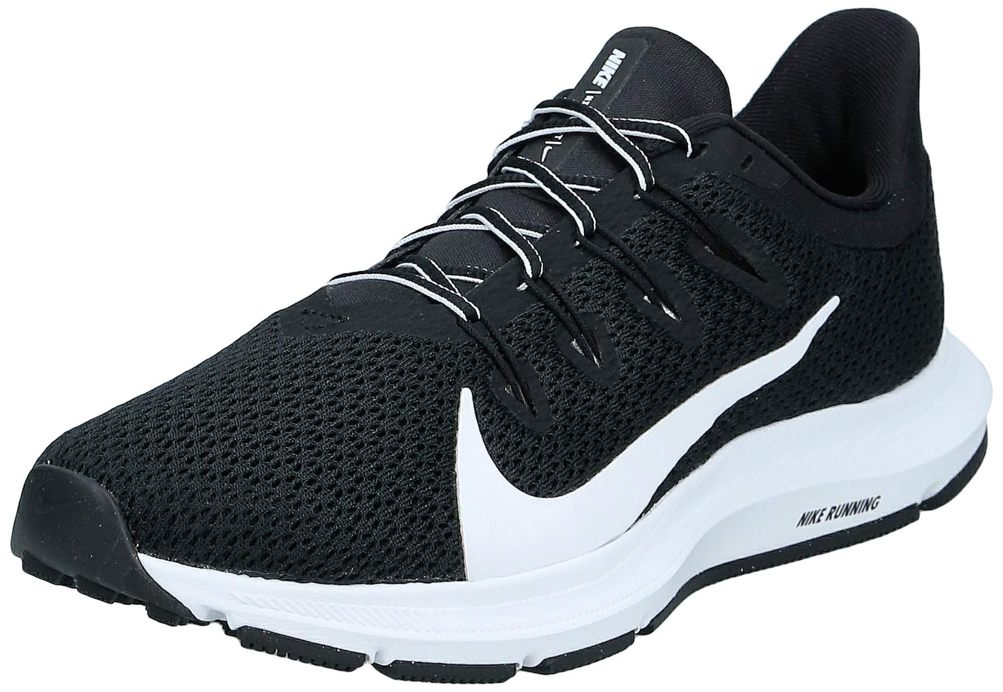 nike running quest 2 trainers in triple black