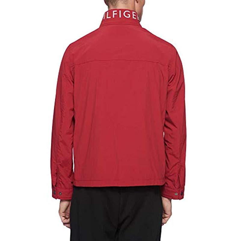 tommy hilfiger yacht jacket red
