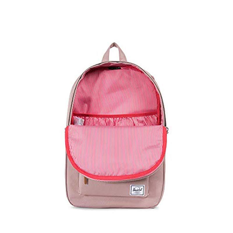 Herschel Supply Co. Leather Settlement Midvolume Backpack in Ash Rose (Pink) Lyst