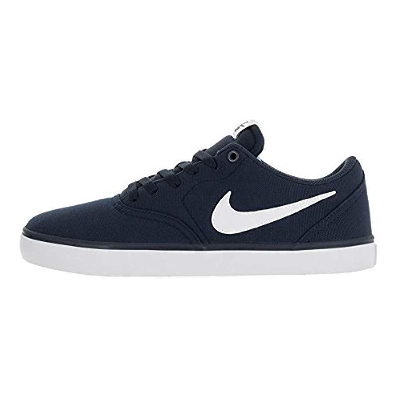 Nike Sb Check Solar Cnvs Fitness Shoes in Blue for Men | Lyst UK