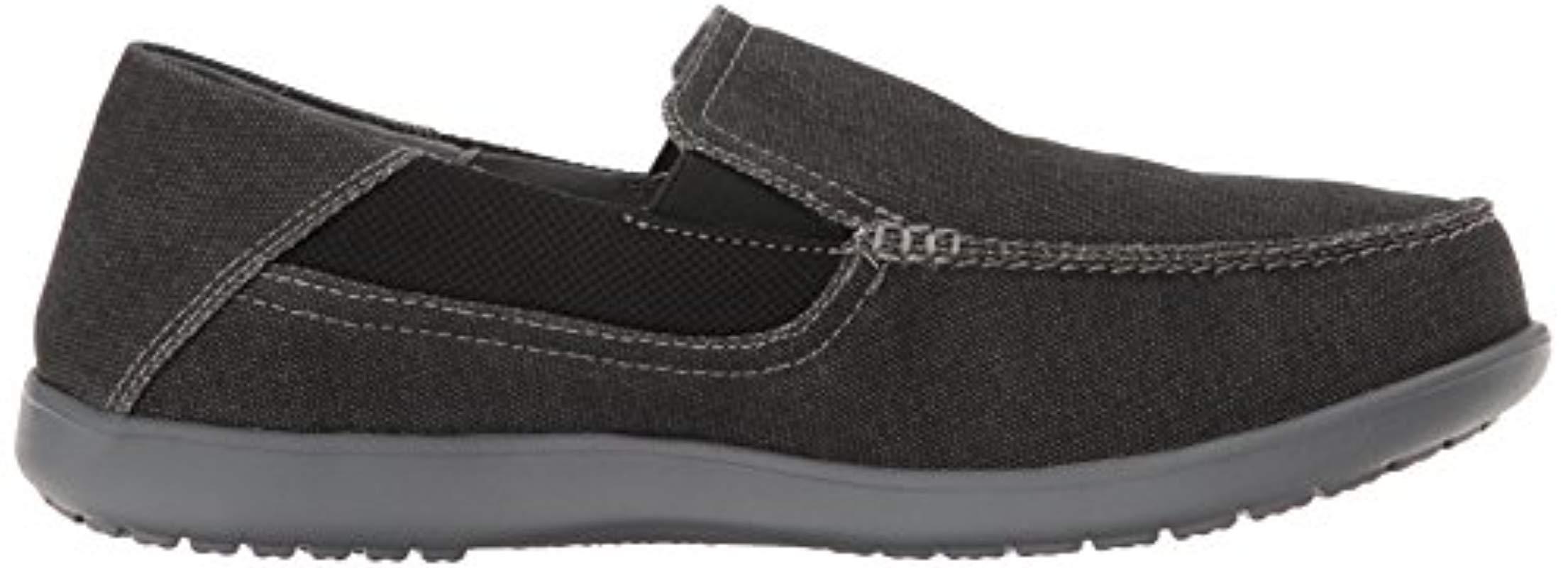 Crocs™ Santa Cruz 2 Luxe Loafer in Black for Men | Lyst