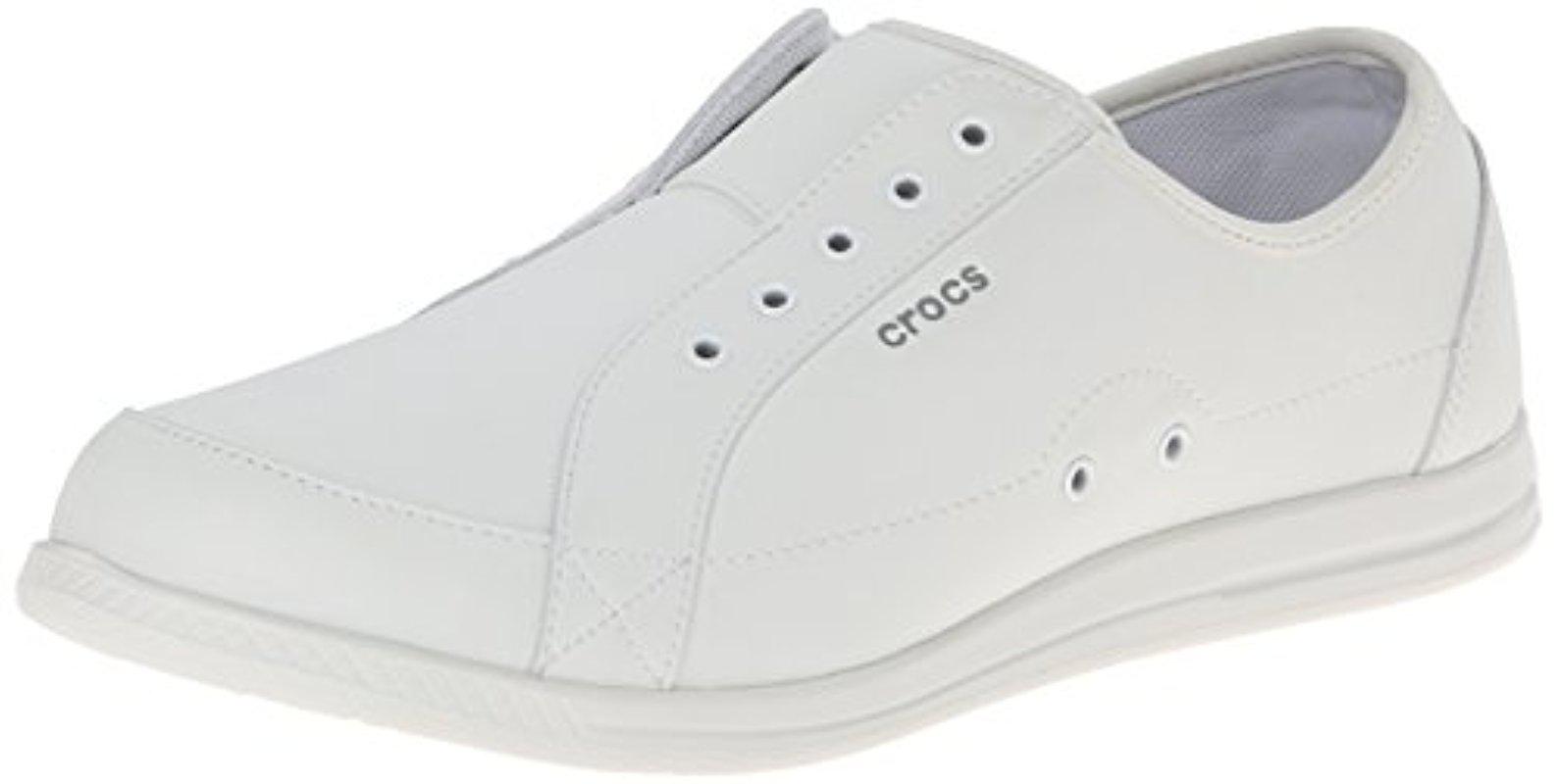 crocs nursing shoes white
