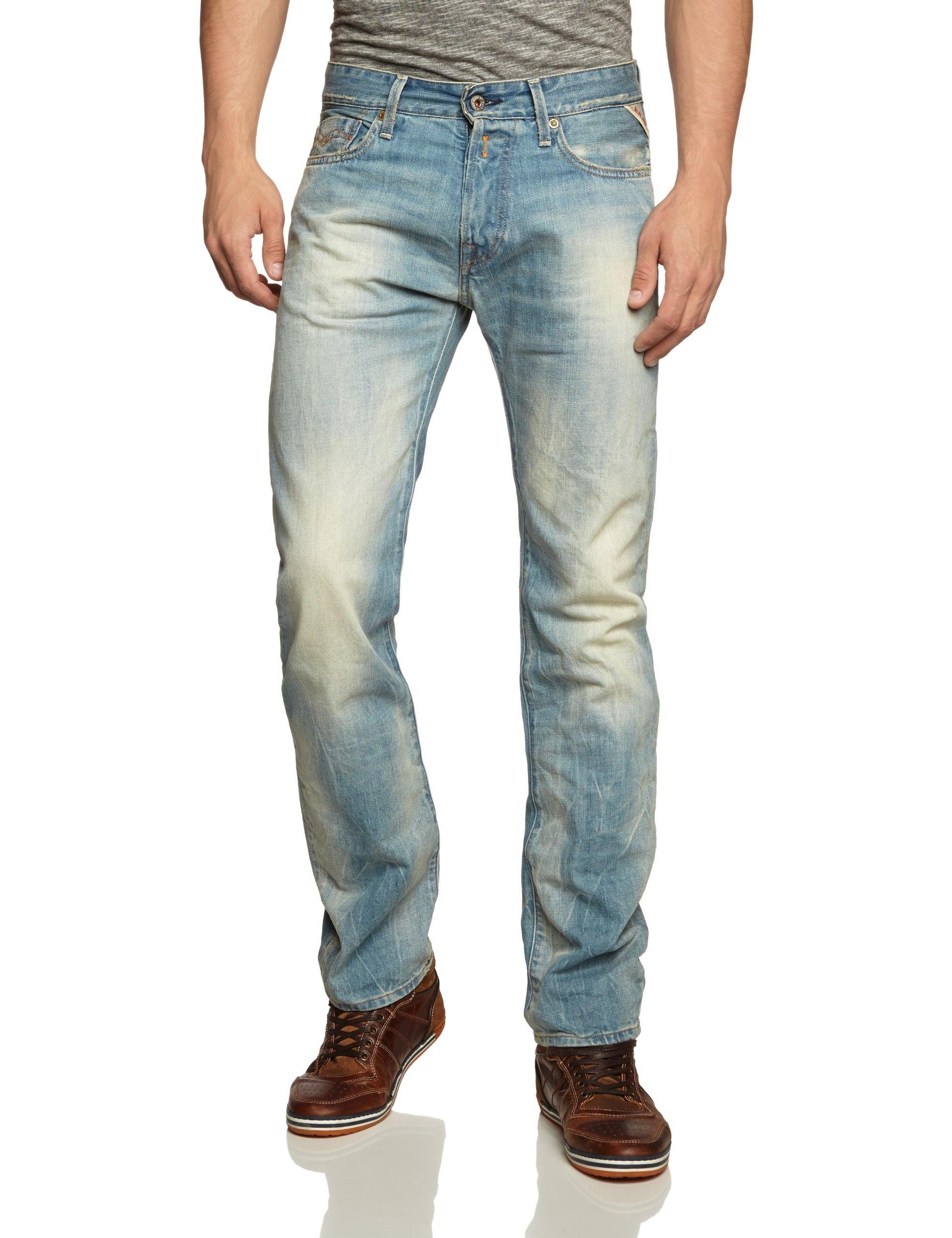 Replay Jennon Straight Jeans Light Blue Vintage W36inxl32in for
