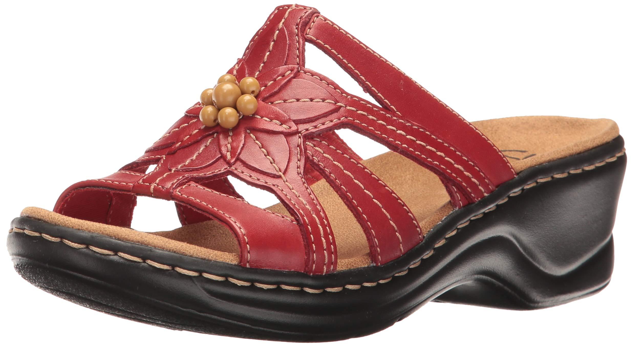 Clarks Leather Lexi Myrtle Platform in Red Leather (Red