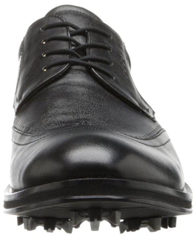 Ecco Leather New World Class Golf Shoe in Black for Men - Lyst
