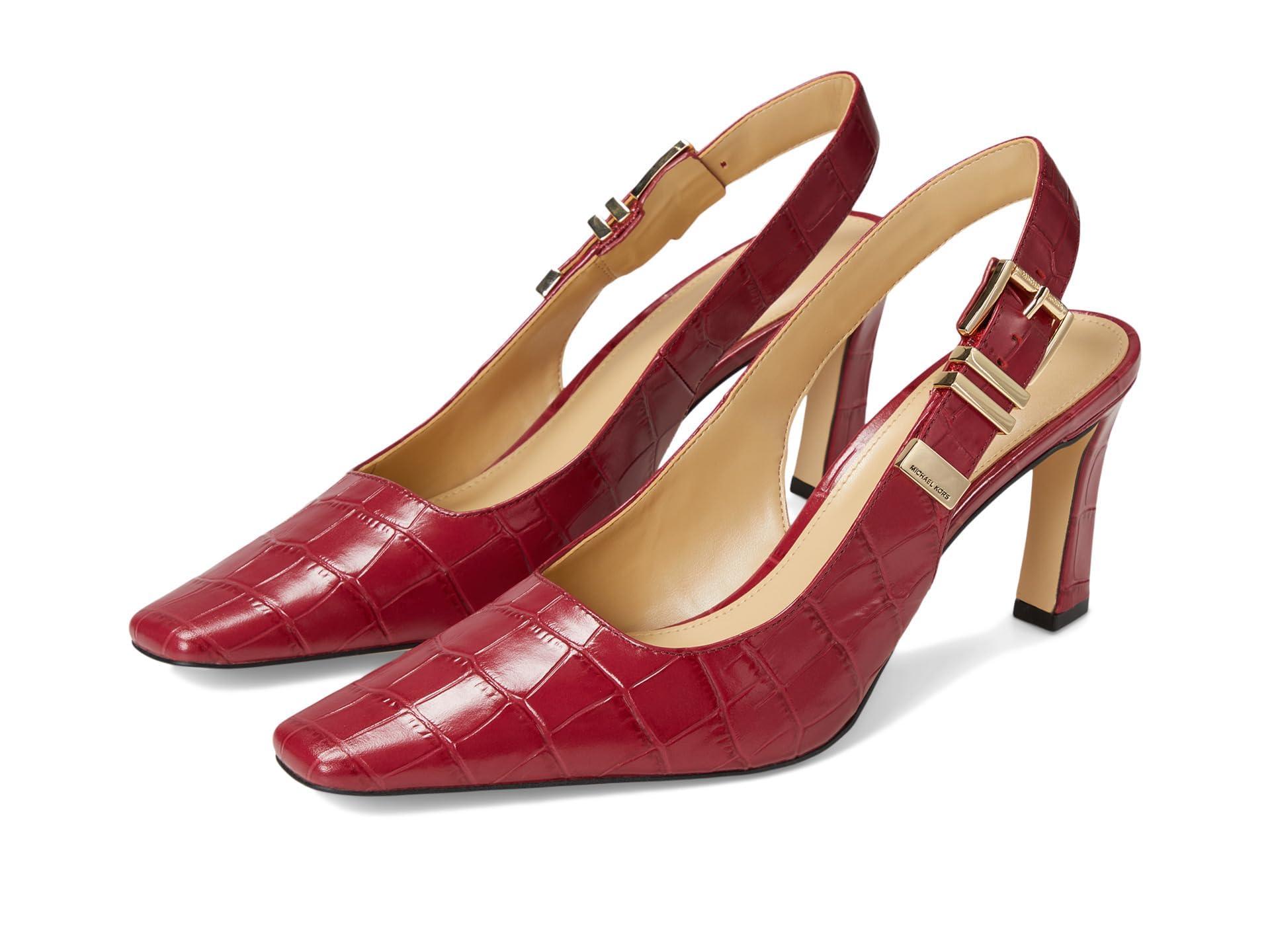 Michael kors shoes red heels sale