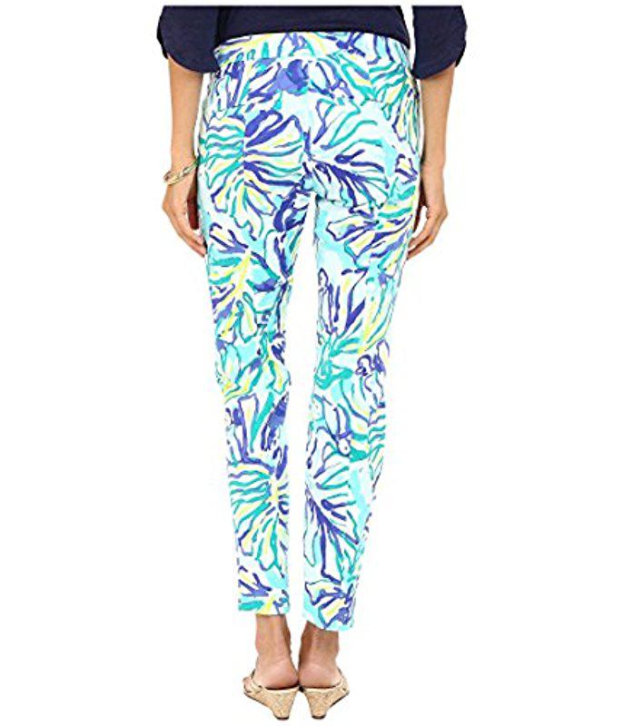 Lilly Pulitzer Cotton Kelly Skinny Ankle Pant in Blue - Lyst