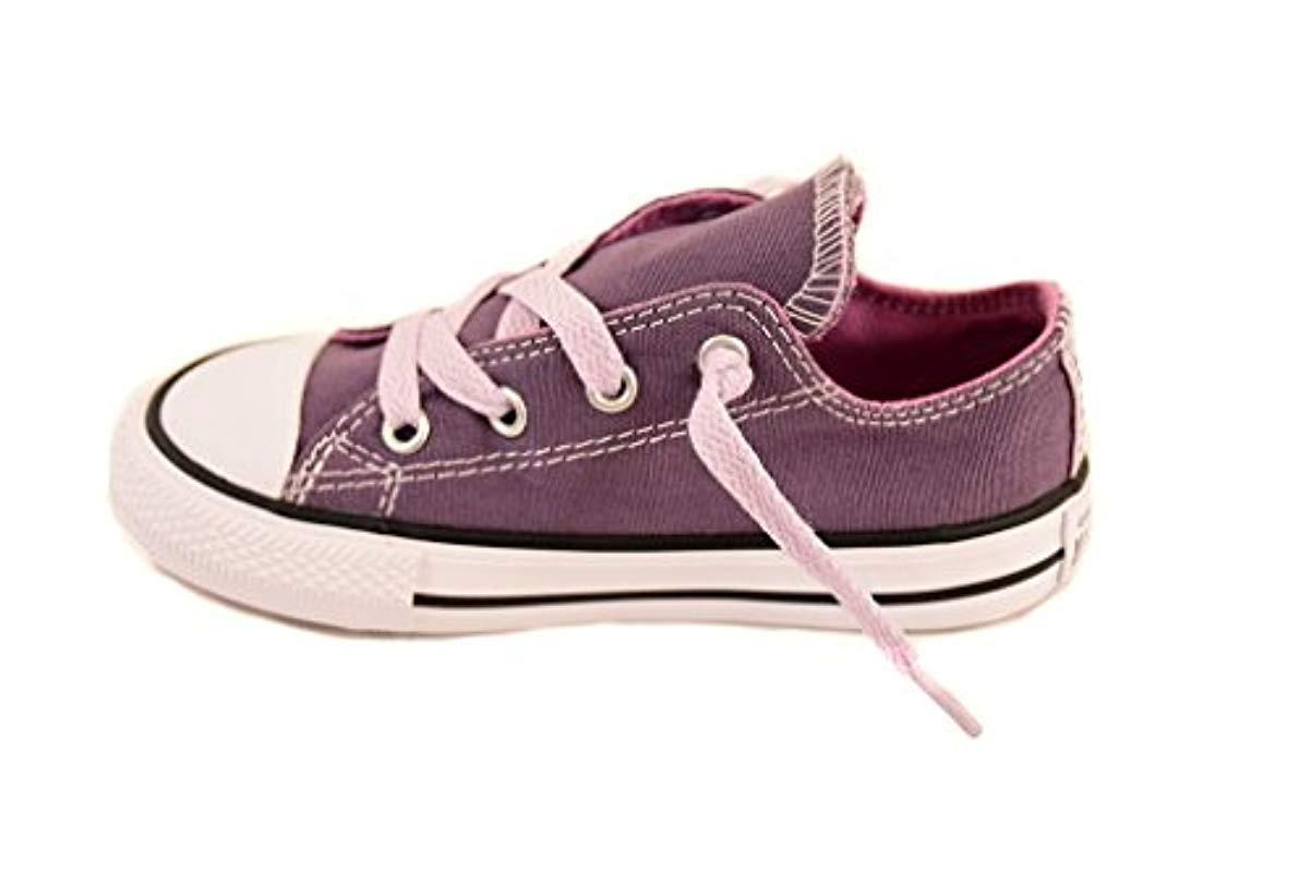 converse purple double tongue ox