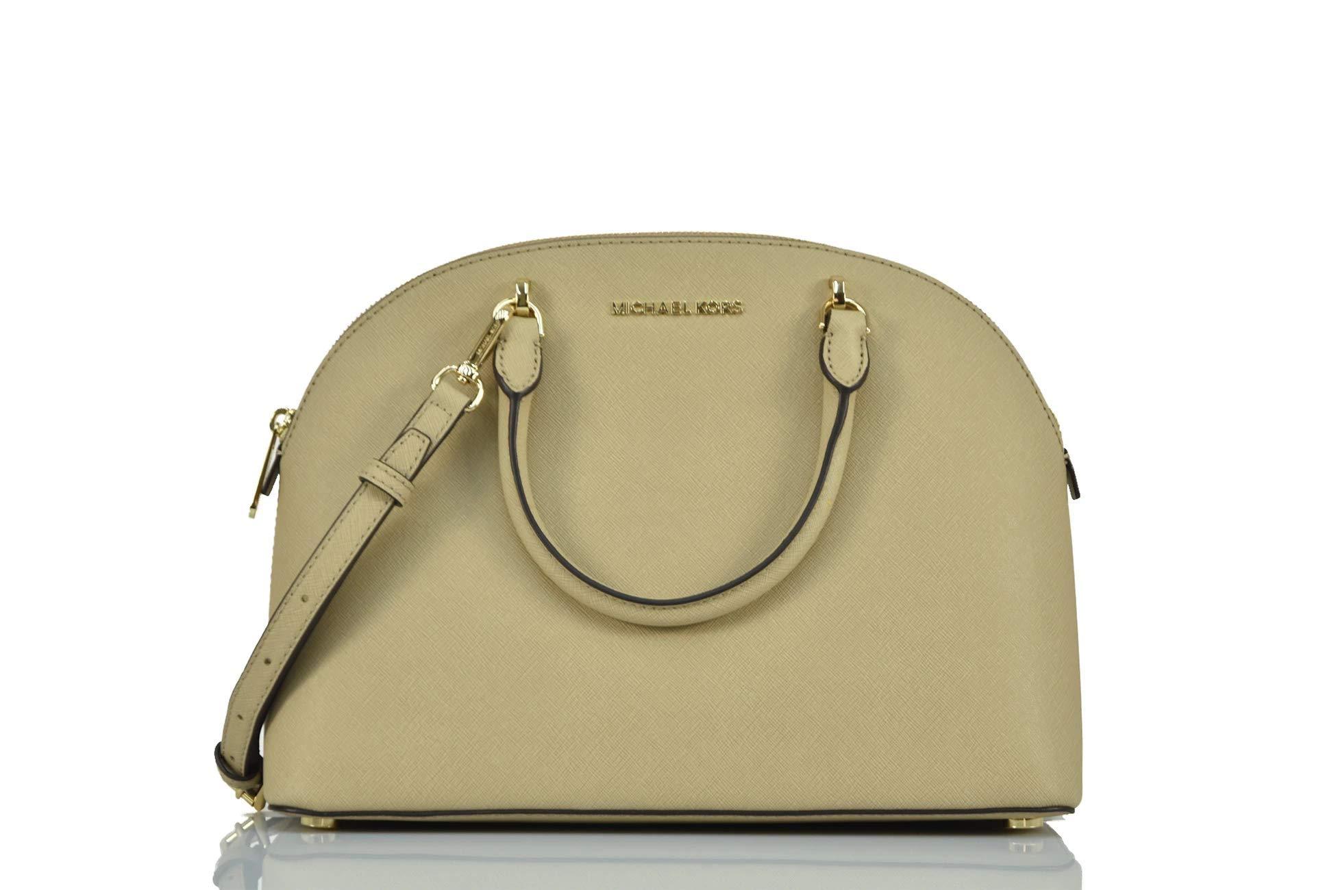 Michael kors emmy large saffiano leather dome best sale satchel