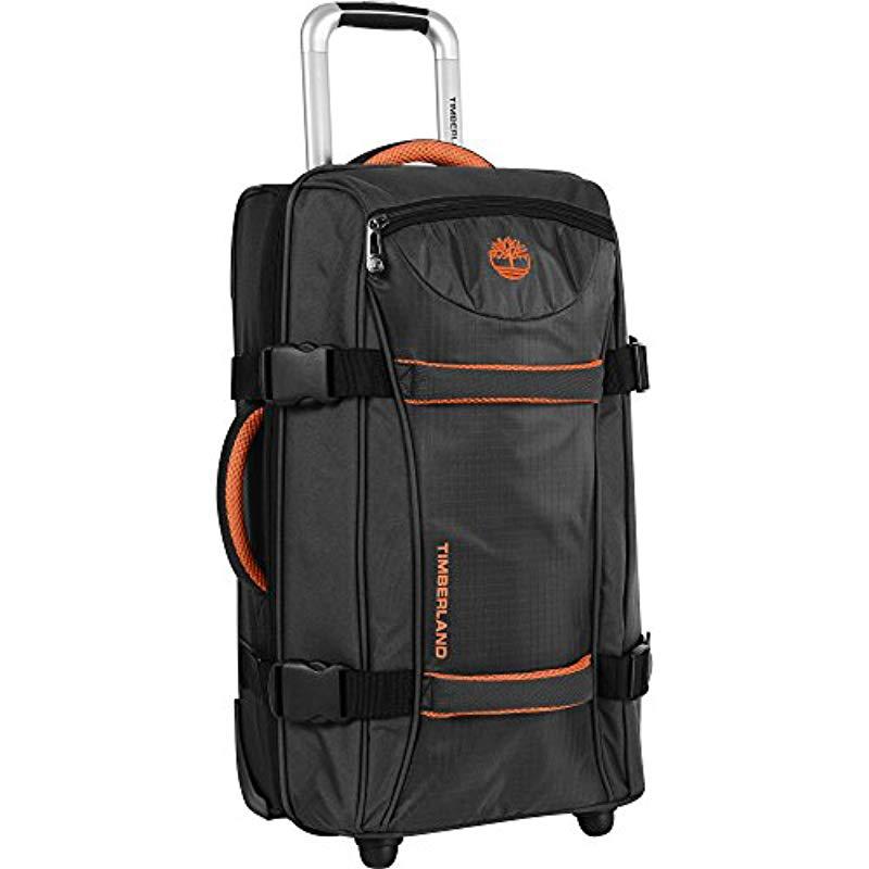 Timberland Wheeled Duffle Bag - Carry On Check In Lightweight Rolling  Luggage Overnight Travel Bag Suitcase For in Black for Men | Lyst