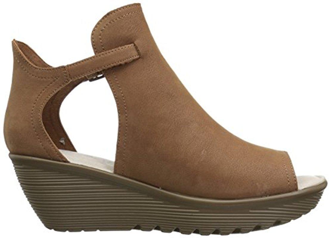Y2k Skechers Brown Platform Wedge Sandals Size 8 | eBay