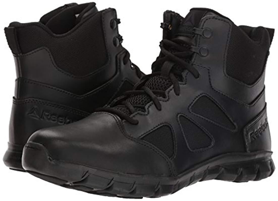 reebok black military boots
