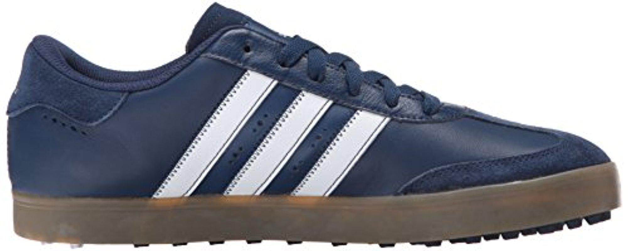 adidas Leather Adicross V Golf Spikeless Shoe in Blue for Men - Lyst