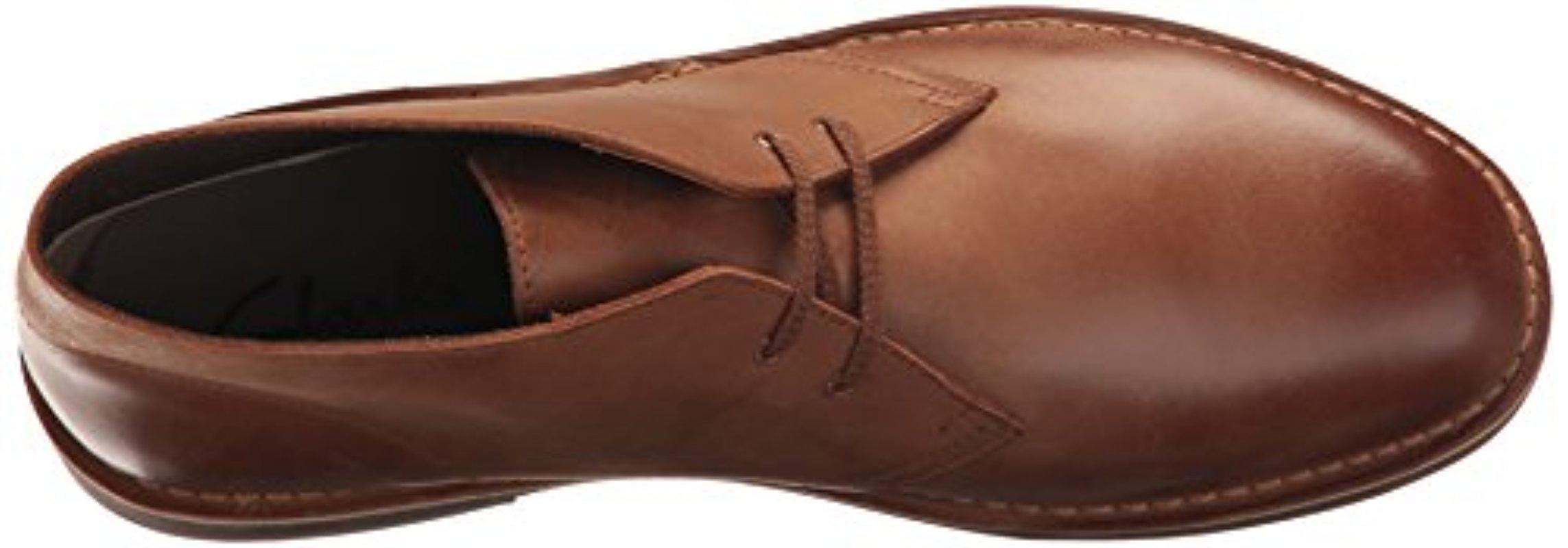 clarks bushacre 2 dark tan leather