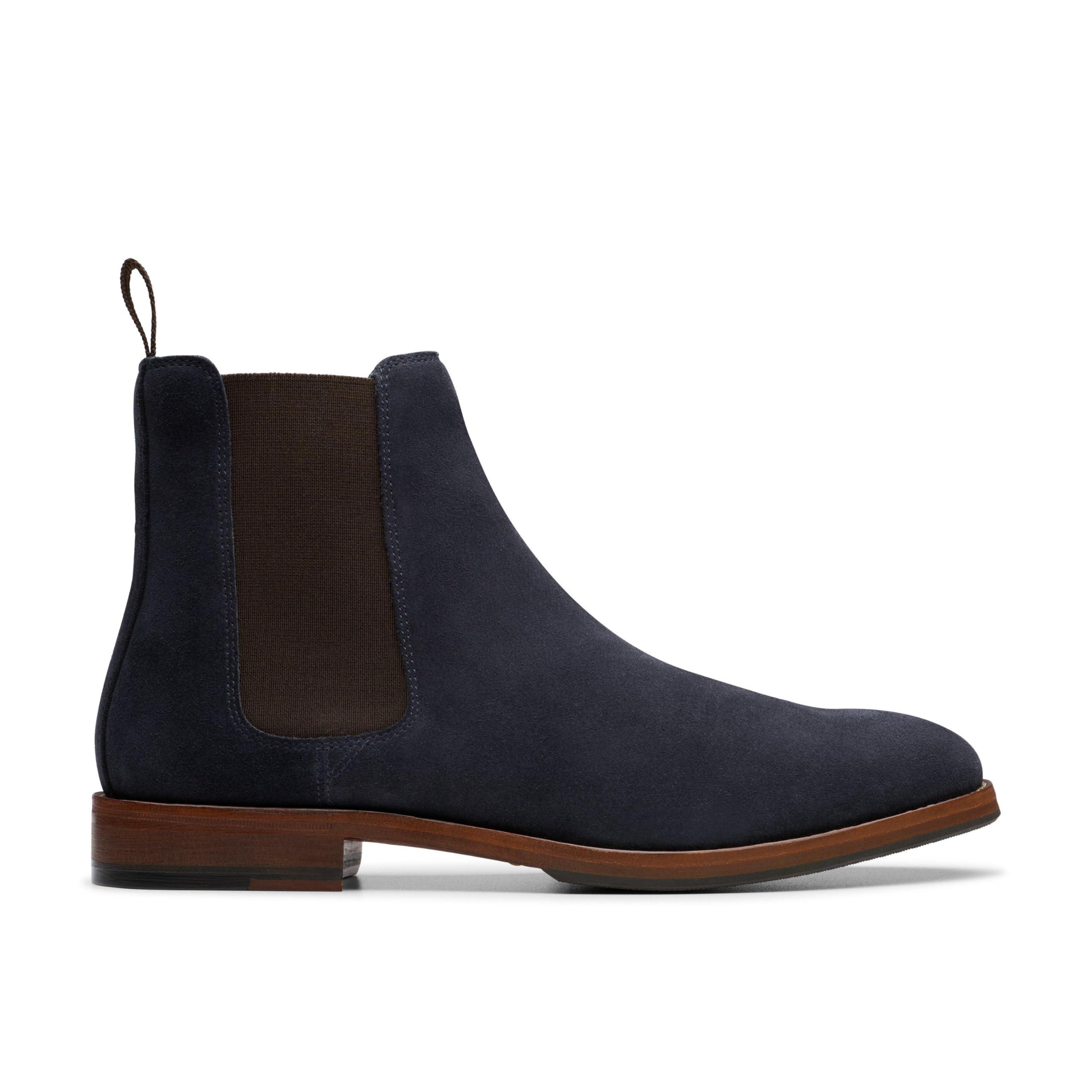 Clarks mens suede chelsea boots new arrivals