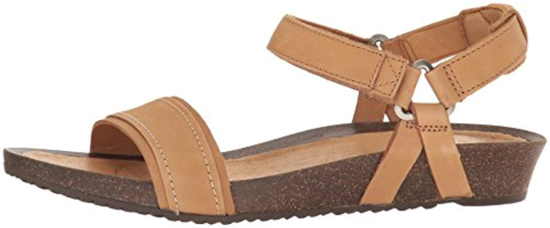 Teva Leather W Ysidro Stitch Sandal in Tan (Brown) - Lyst