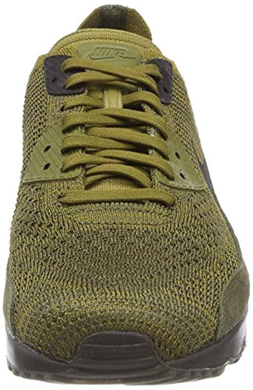 Nike Air Max 90 Ultra 2.0 Flyknit Trainers in Green for Men | Lyst UK