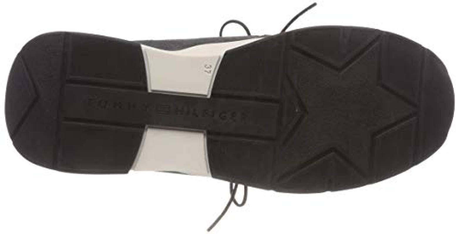 tommy hilfiger cool leather debossed sneaker