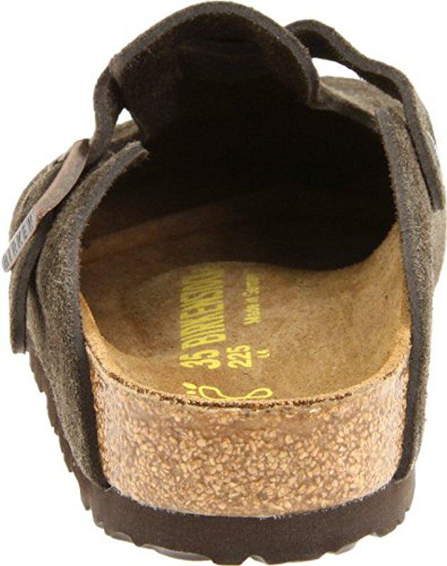 Birkenstock Boston Clog,mocha Suede,36 M Eu - Lyst