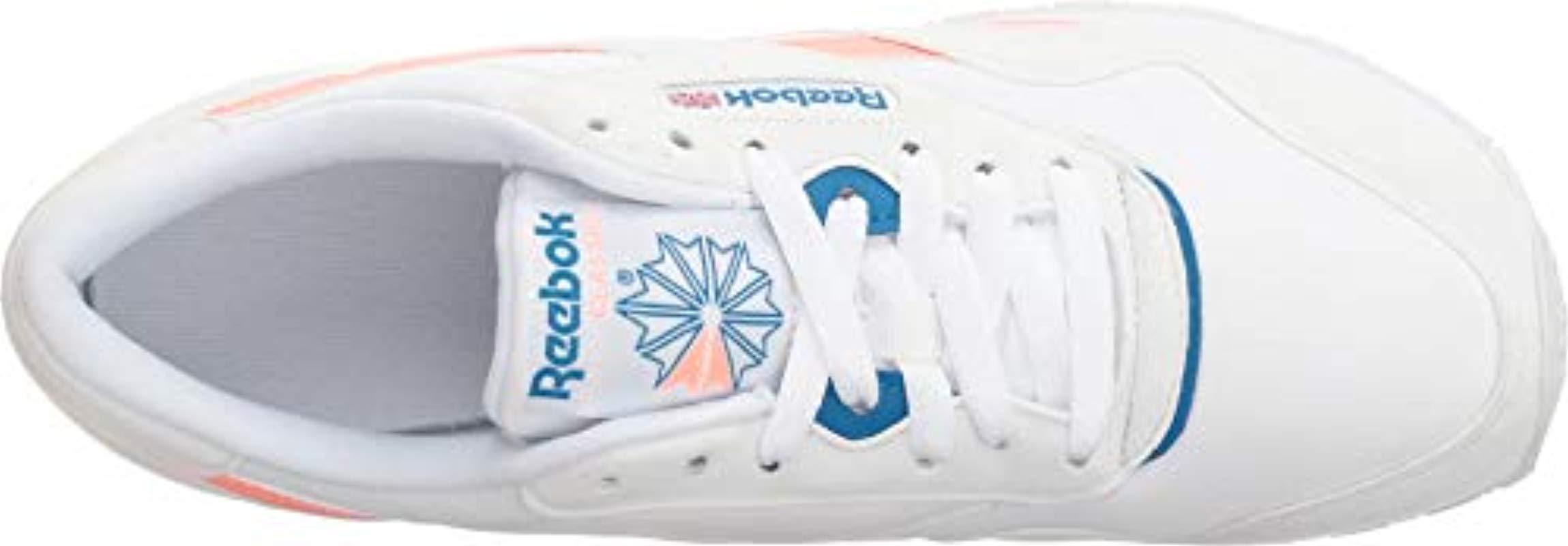 reebok white and pink classics nylon m txt sneakers