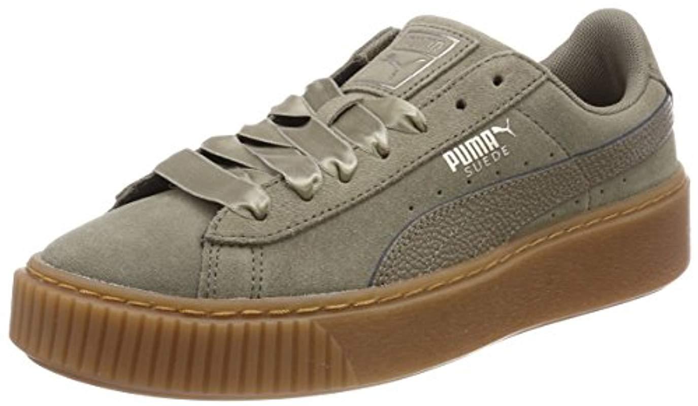puma suede platform damen