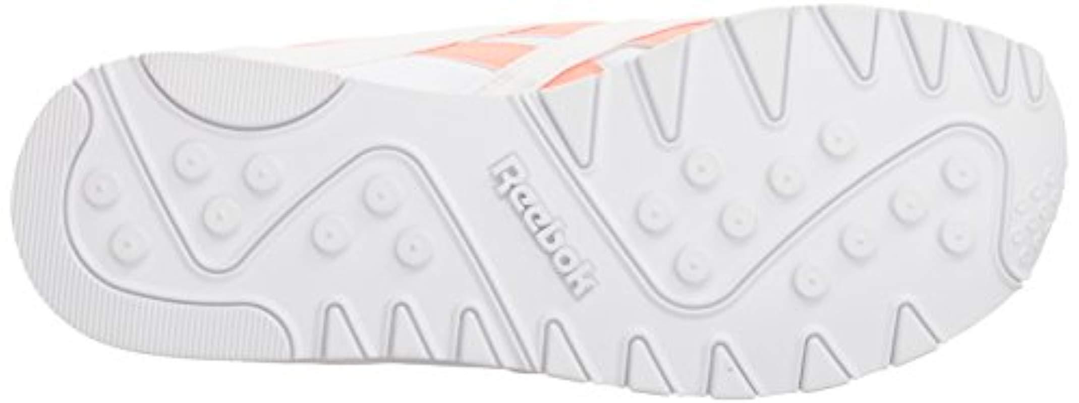 reebok white and pink classics nylon m txt sneakers