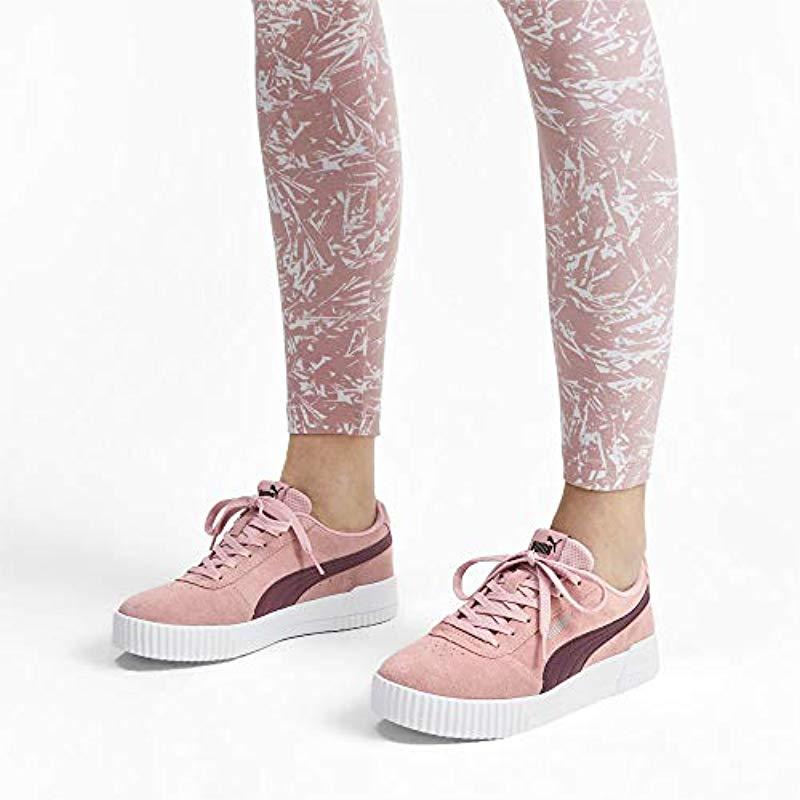 puma carina trainers pink