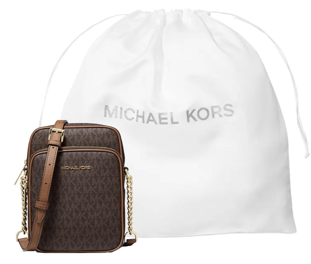 Michael Kors Jet Set Travel Signature Pvc Medium Logo Crossbody
