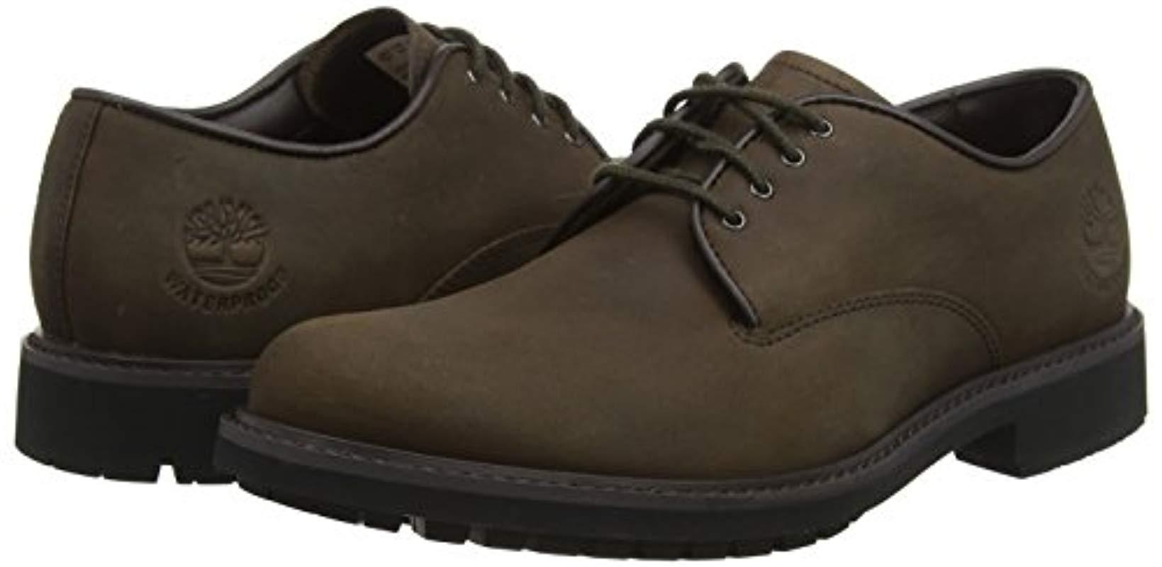 Timberland Stormbuck Plain Toe Waterproof Oxfords, Brown (burnished Dark  Brown Oiled), 6 Uk 39.5 Eu for Men | Lyst UK