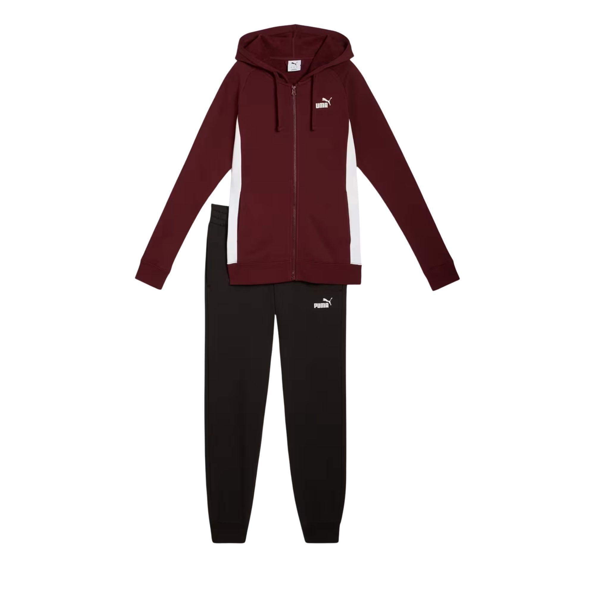 PUMA Tracksuit With Hood And Zip Bordeaux Code 690738-96 in Red