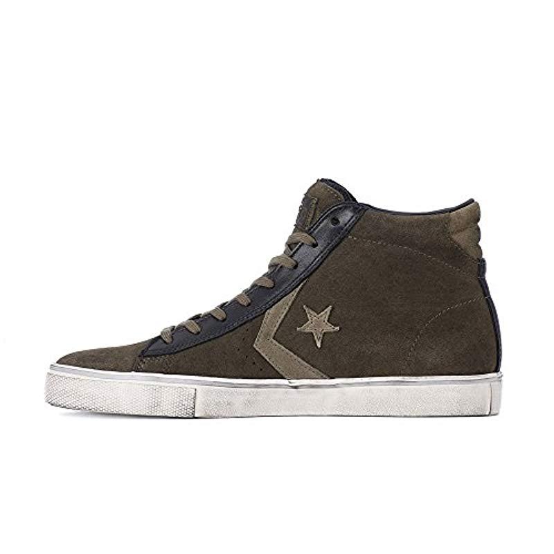 converse lifestyle pro leather vulc distressed mid