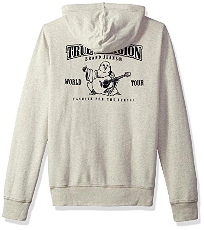 true religion oatmeal hoodie