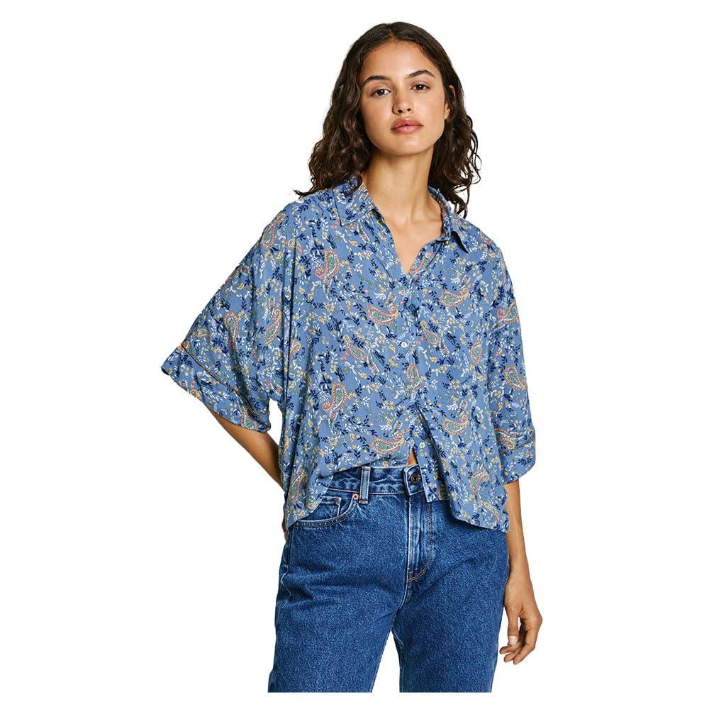 Pepe Jeans Mery Shirt in Blue Lyst UK
