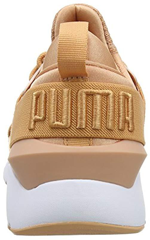 PUMA Muse Satin Ep Wn's Low-top Sneakers in Orange (Dusty Coral) (Natural)  - Lyst