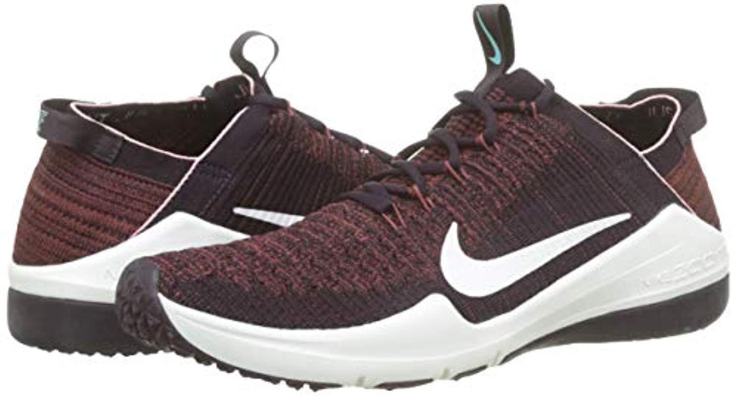 nike training air zoom fearless trainers in white and lime